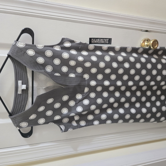 New York & Company Dresses & Skirts - Gray Polka Dot Sleeveless Top